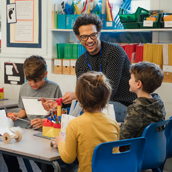 teacher and students