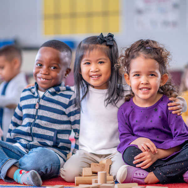 happy happy children in school