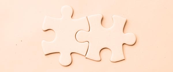 two puzzle pieces