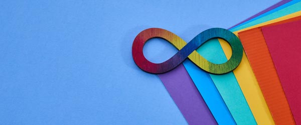 rainbow infinity sign